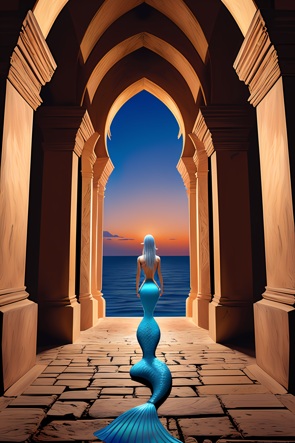 11853-2684407168-the most amazing dream you ever had about a modern mermaid looking at an ancient castle ornated with old arabic script, hyper re.png